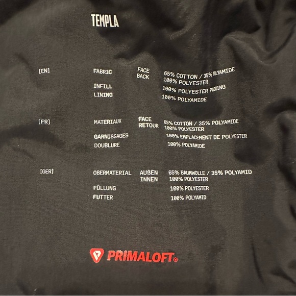 Templa Large Primaloft Blue/purple Waterproof Breathable‎ 3 layer Membrane Coat - Picture 13 of 15